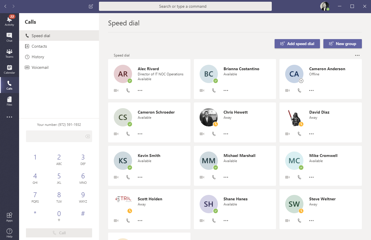 microsoft teams software screenshot